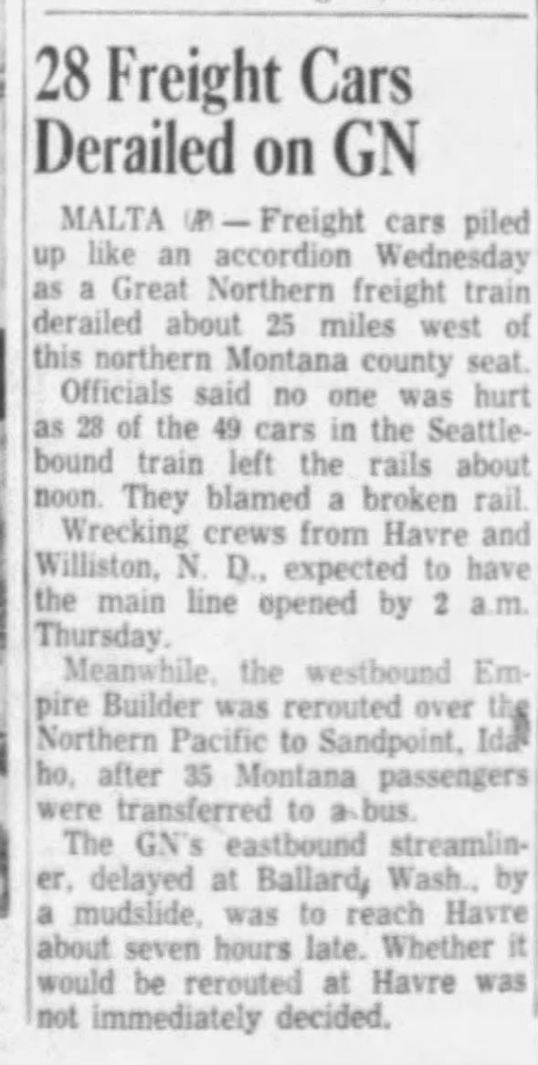 Clipping from The Missoulian